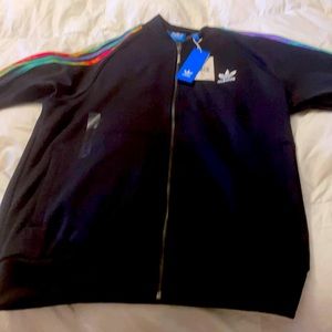 Black adidas light weight jacket